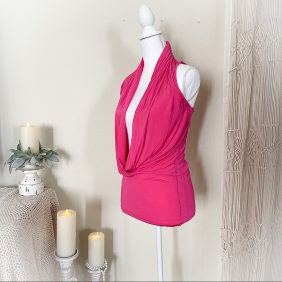 Guess By Marciano Pink Wide Open Neck Top - Picture 1 of 10